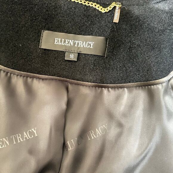 Ellen by Ellen Tracy Wool Coat with Tie Belt - Size 16 (NWT) Stunning! - Picture 10 of 13